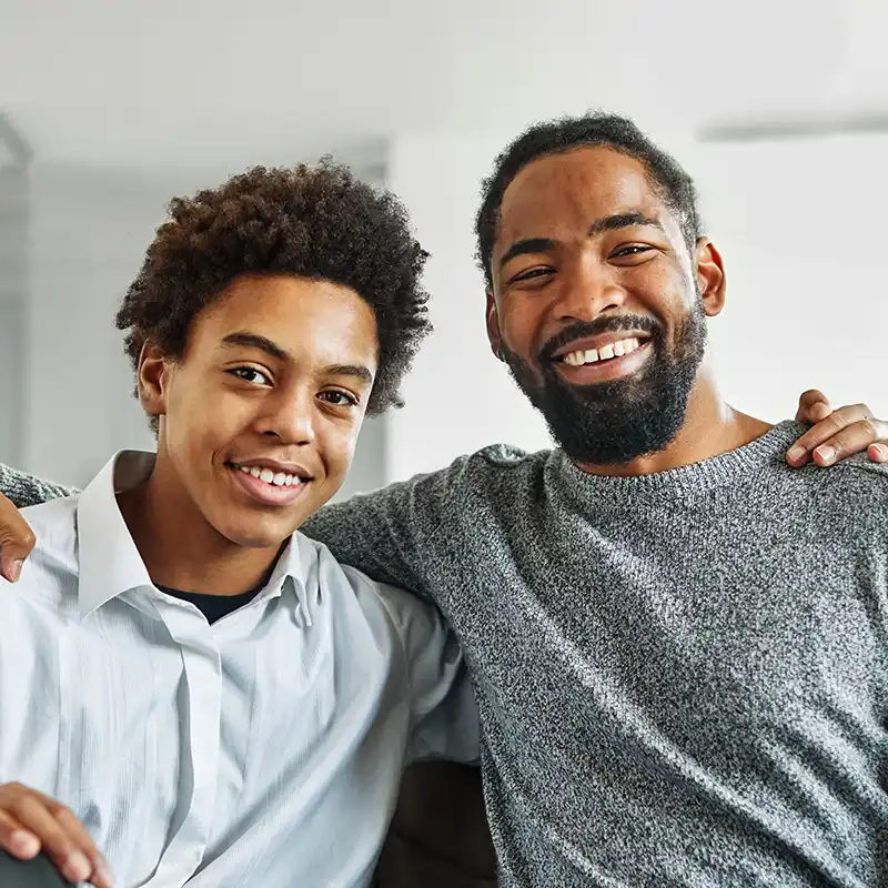 A young person and an older man